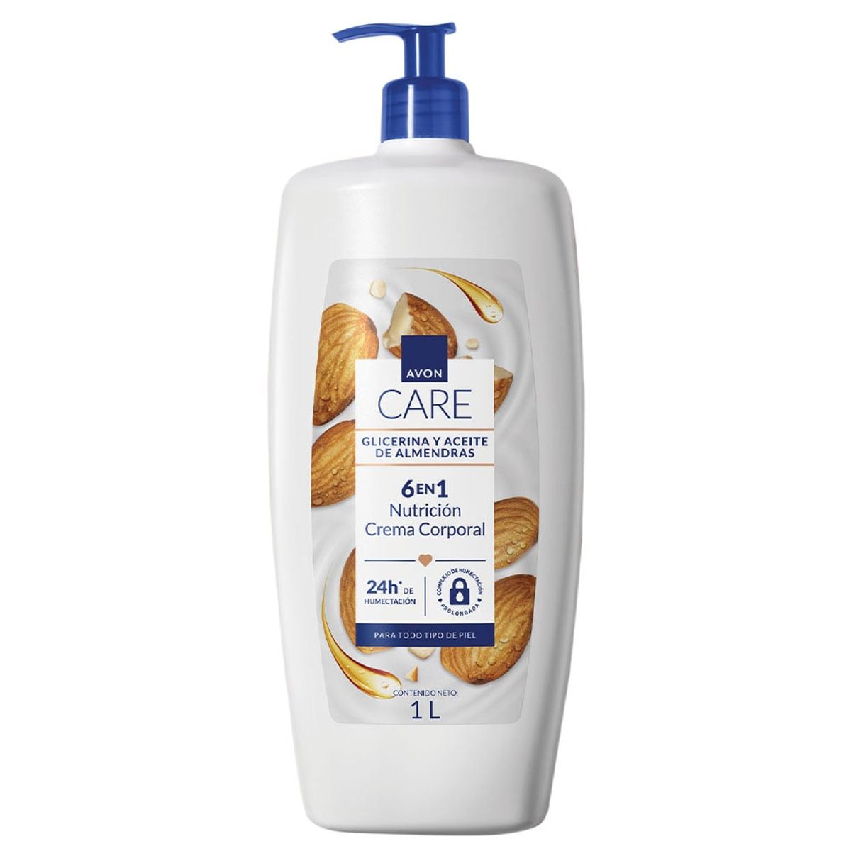AVON - CREMA NUTRICIÓN CORPORAL GLICERINA y ACEITE DE ALMENDRAS 1 Litro AVON CARE