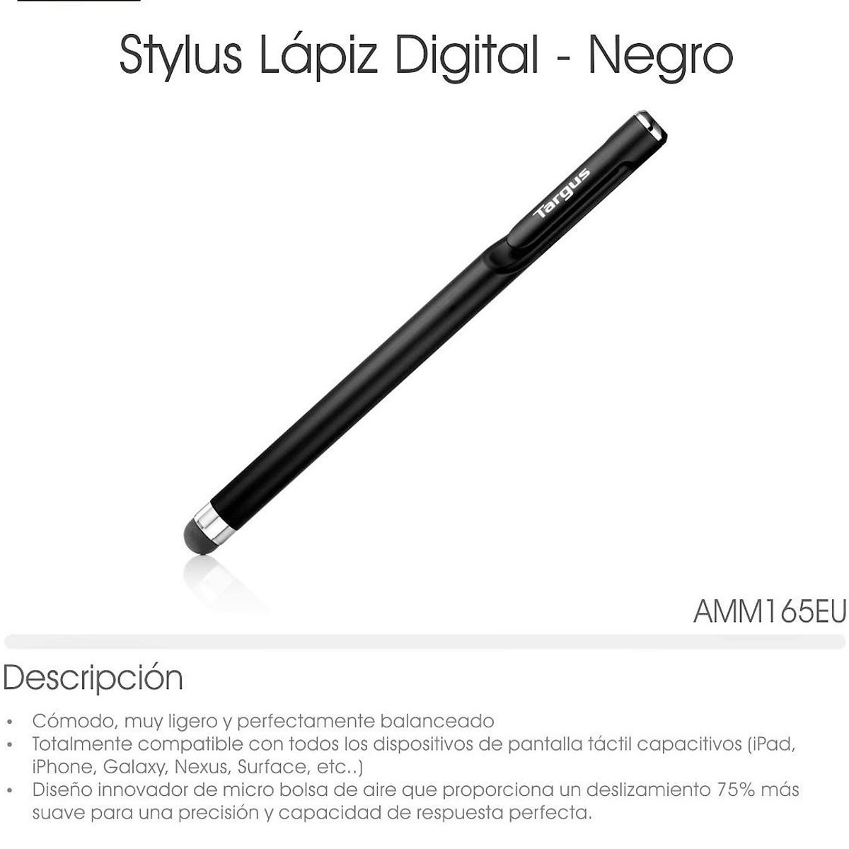 TARGUS - Stylus Lápiz Digital Targus Amm165us  Muy Ligero Y Cómodo