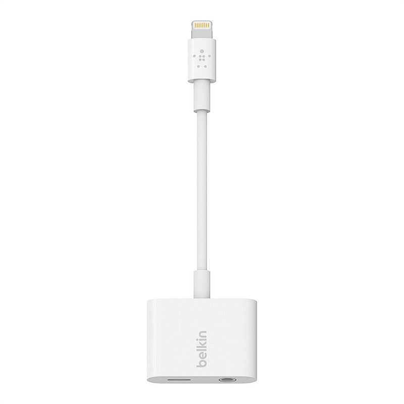 BELKIN - Convertidor De Audio 35mm  Carga Belkin Lightning