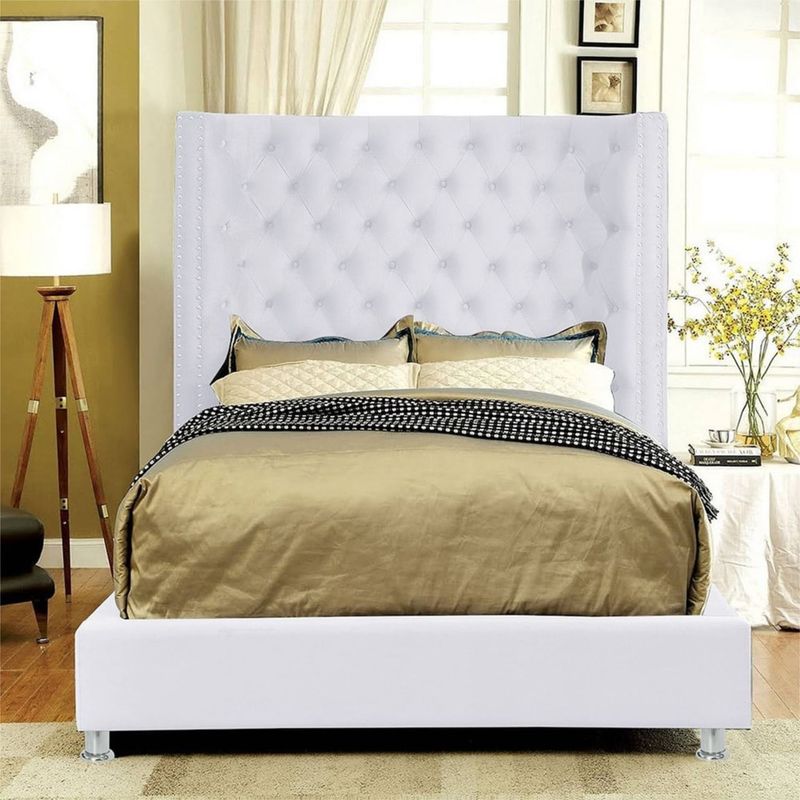 EKONOMODO COLOMBIA - Colchon Queen Pillow + Base cama + Espaldar Emperador Blanco 160x190