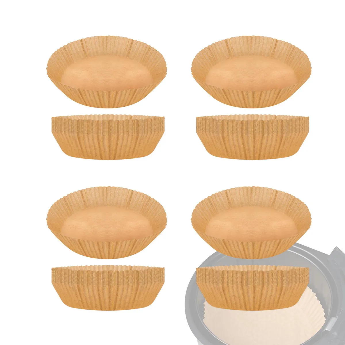 CHEF MASTER - Combo: Cuatro paquetes x 100 Unid Papel para freidora aire