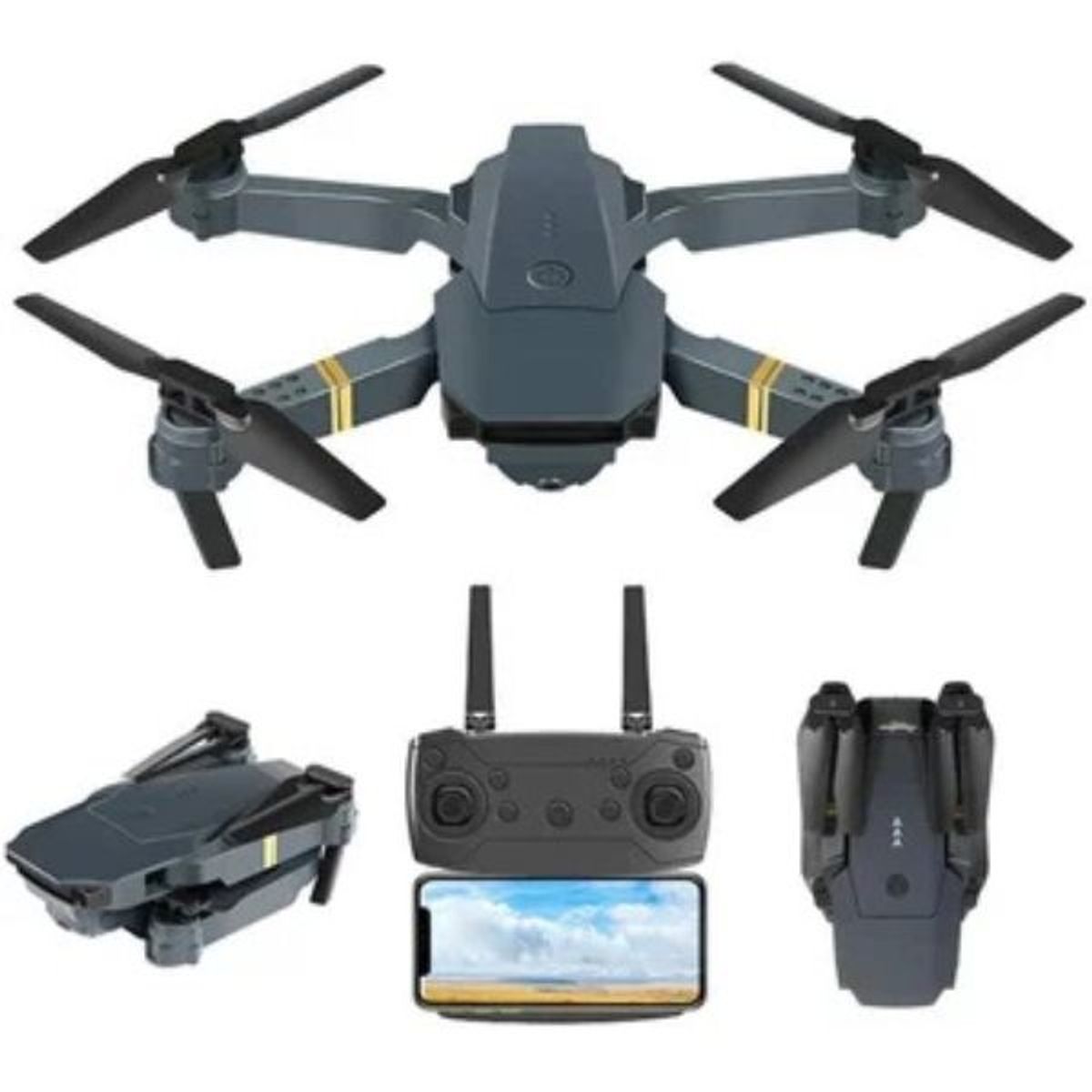 BABY ON - Drone 998 Pro plegable Doble Cámara + 3 Baterías