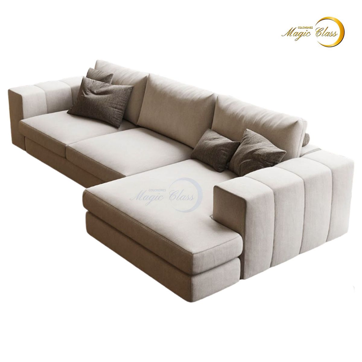 MAGIC CLASS - SALA MODERNA HIPNOS MICROFIBRA BEIGE