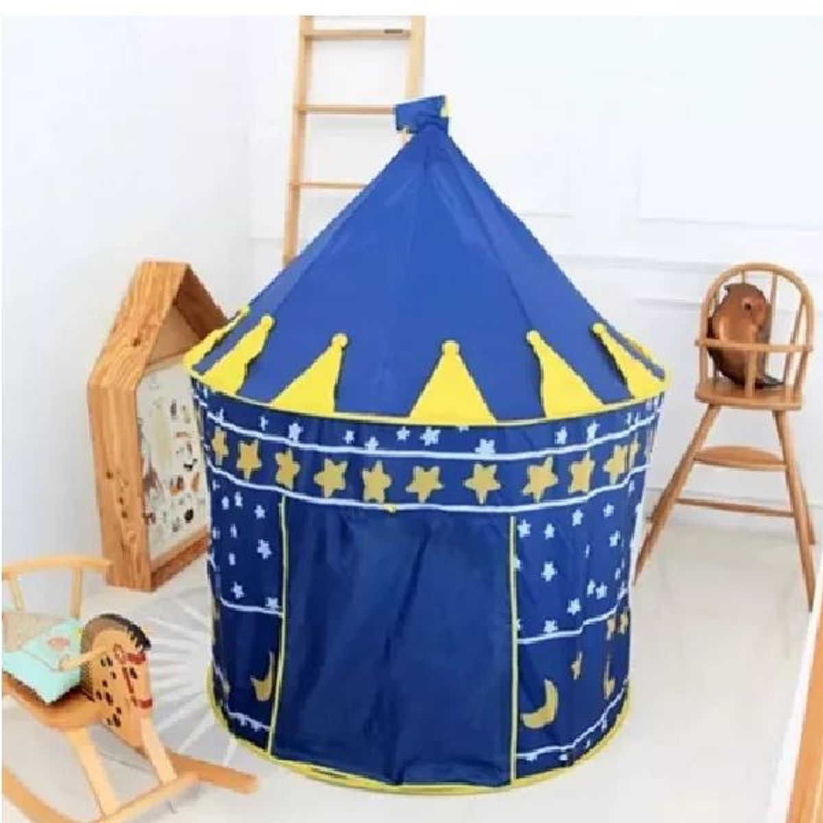GENERICO - Carpa azul de castillo para niños