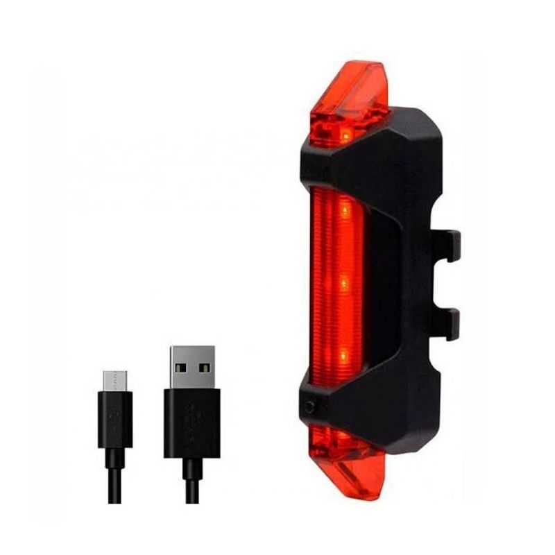 GW - Luz Trasera GW EBL- 3402 Recargable USB 15 Lumens