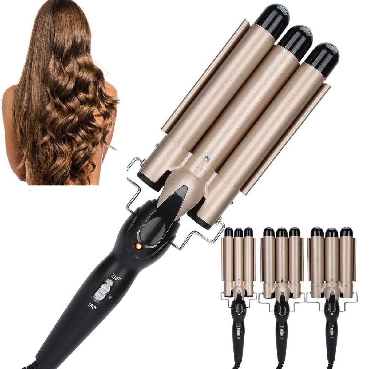 GENERAL - Rizador Ondas De Sirena Keratina VDX-829