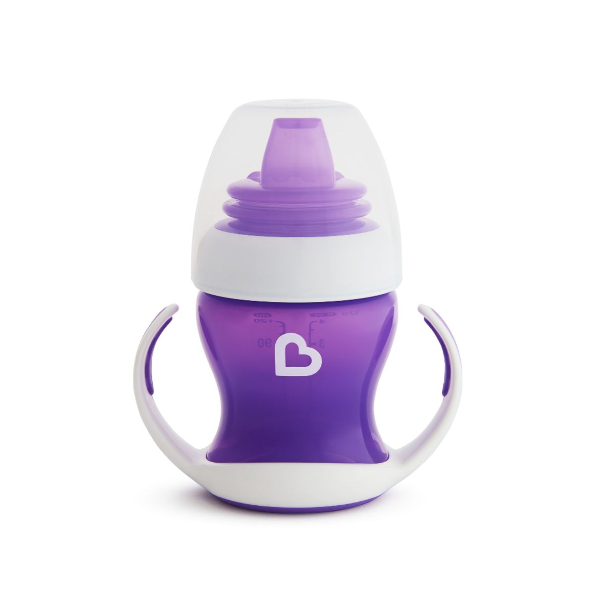 MUNCHKIN - Set Escurridor Vertical Y Vaso Gentle 4Oz Morado Munchkin