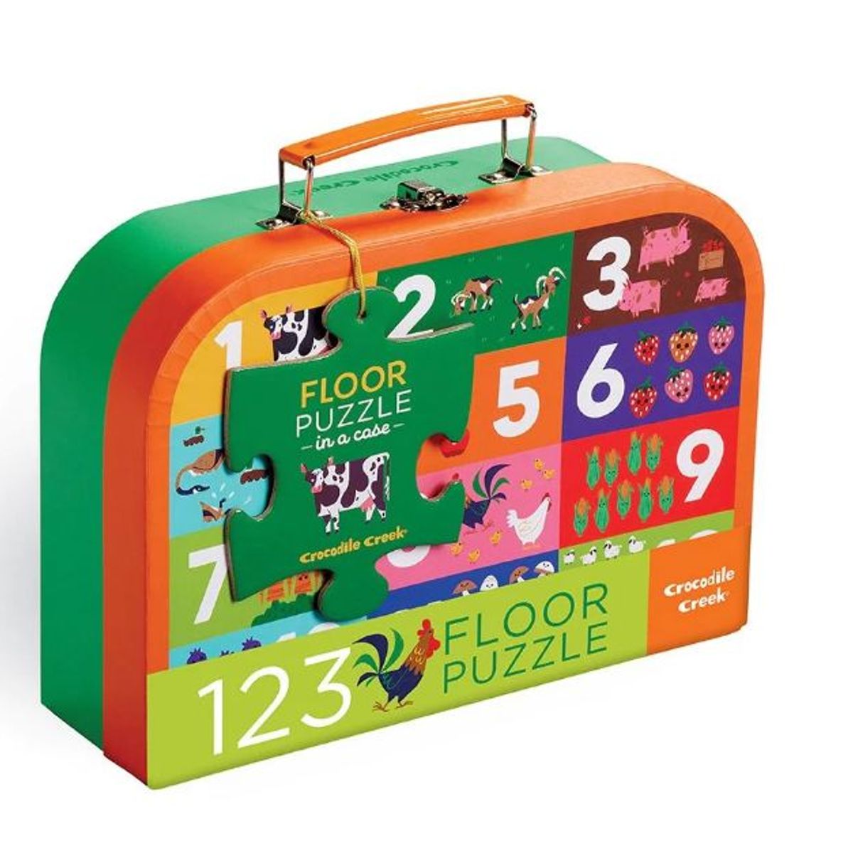 CROCODILE CREEK - Rompecabezas 24 Piezas La Granja 123 Para Niños Y Niñas