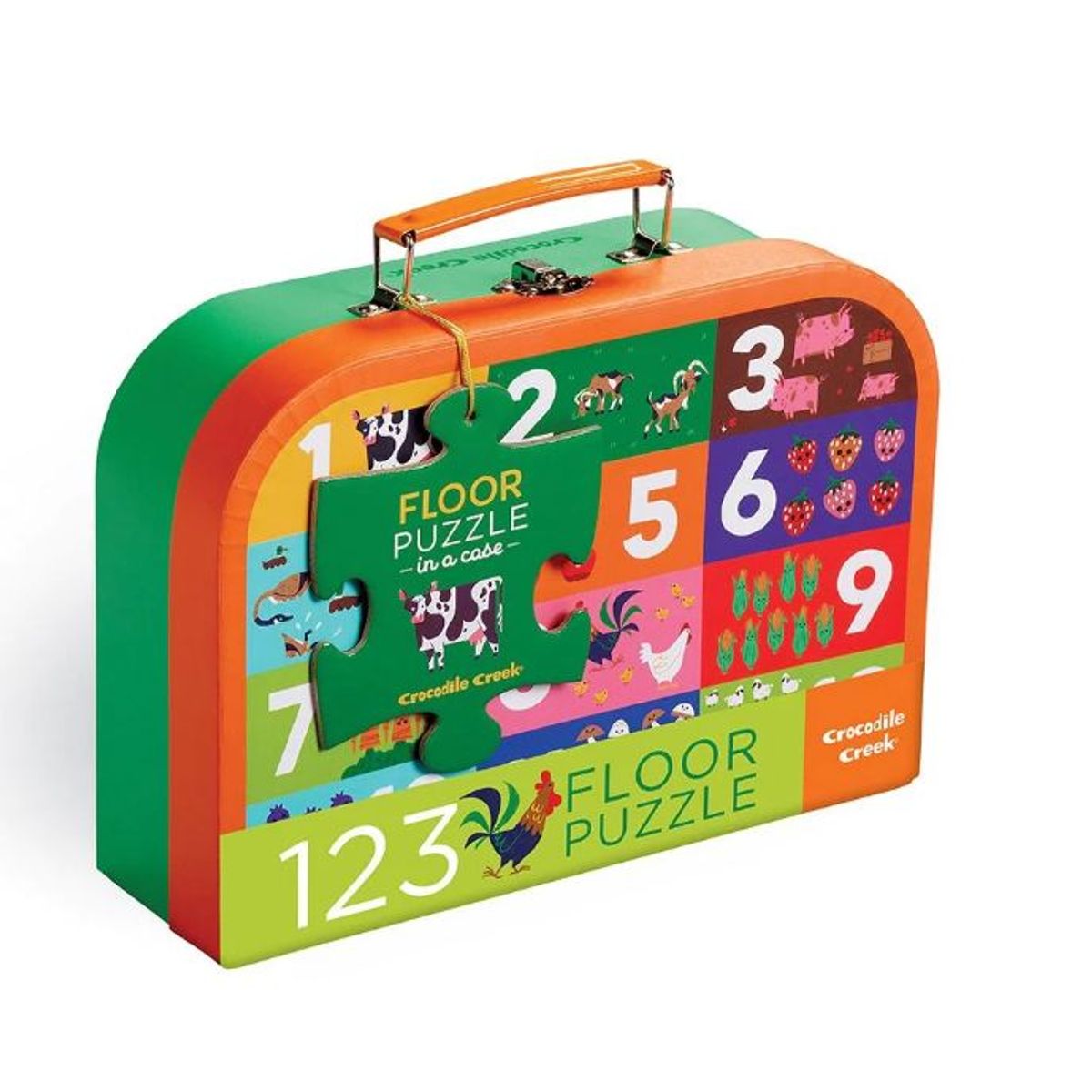 CROCODILE CREEK - Rompecabezas 24 Piezas La Granja 123 Para Niños Y Niñas