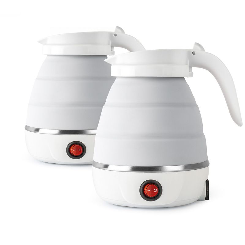 CHEF MASTER - Combo: 2 hervidores de agua eléctrico portátil Blanco