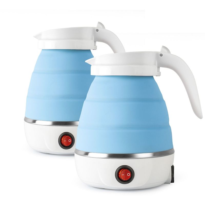 CHEF MASTER - Combo: 2 hervidores de agua eléctrico portátil Azul