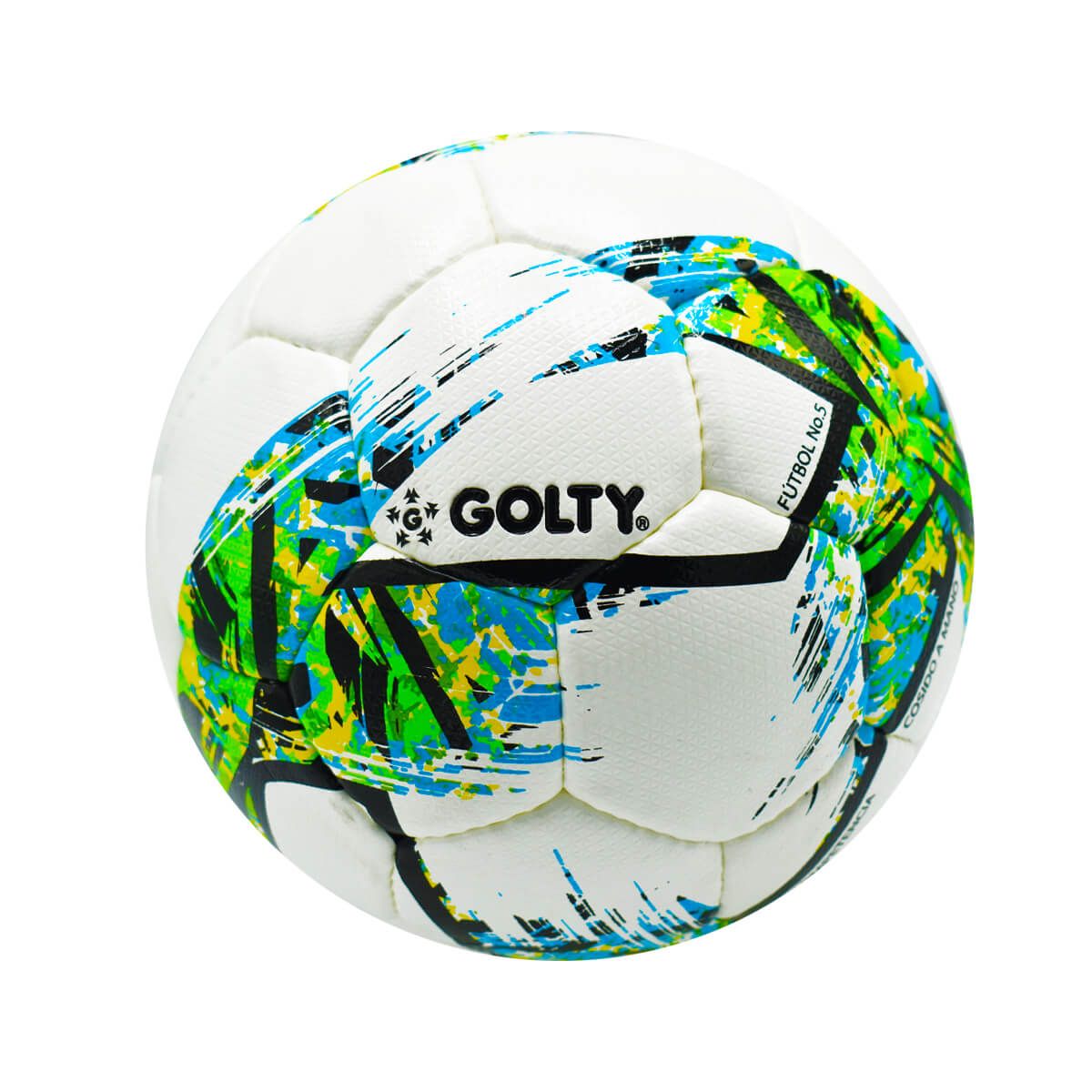 GOLTY - Balón De Fútbol Competencia Golty FGC No5 Verde Cosido A Mano