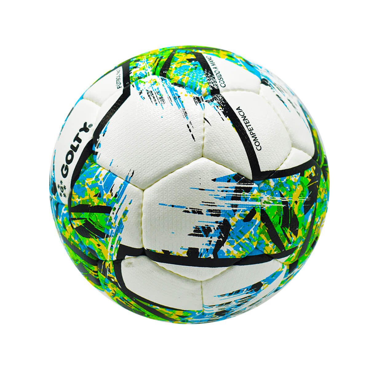 GOLTY - Balón De Fútbol Competencia Golty FGC No5 Verde Cosido A Mano
