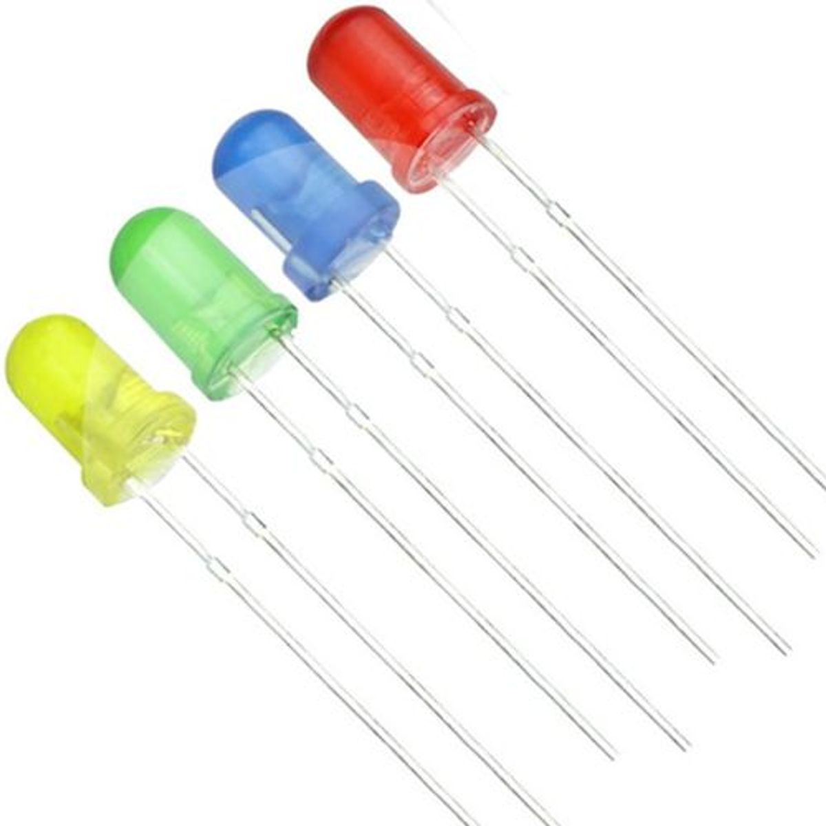 GENERICO - Kit De Diodos Leds X 100 Und Azul-amarillo-rojo-verde-blanco