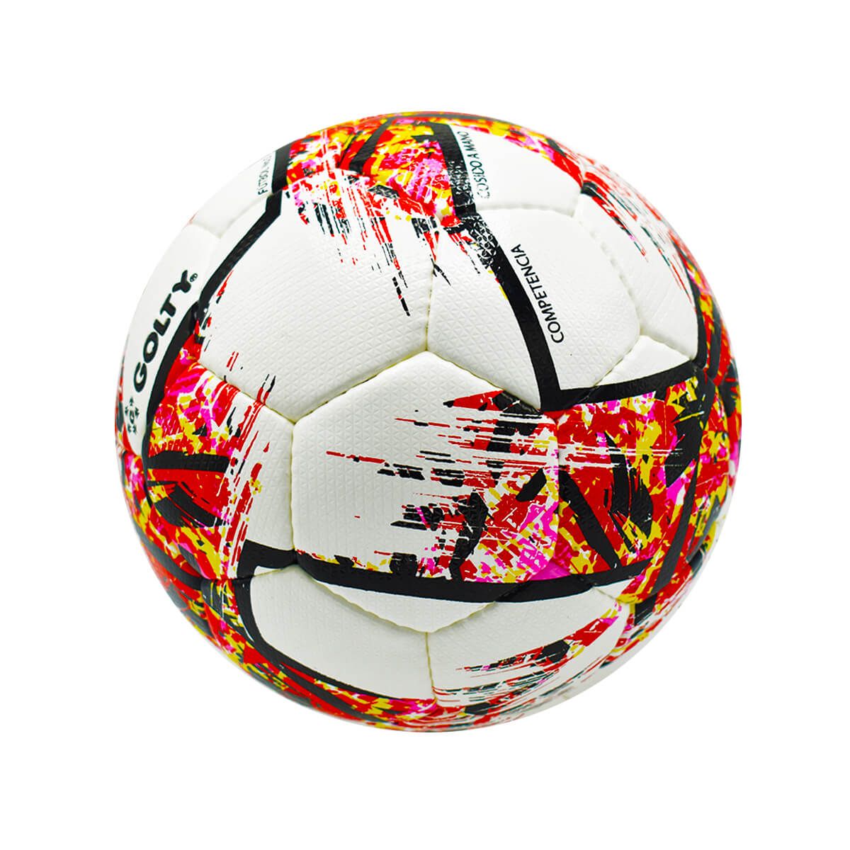 GOLTY - Balón De Fútbol Competencia Golty FGC No5 Rojo Cosido A Mano