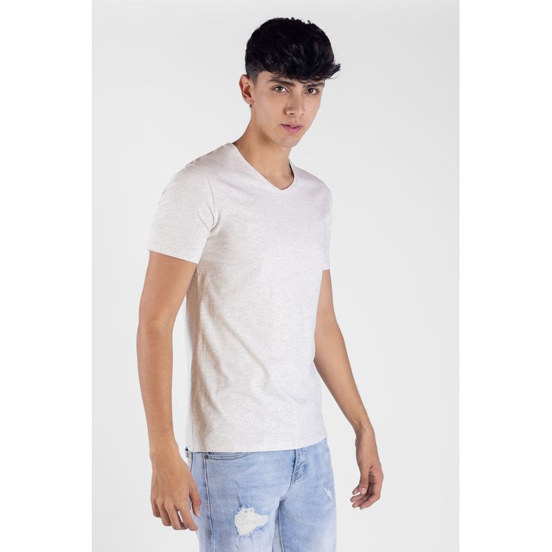 DREAMER - Camiseta V Color Beige Para Hombre