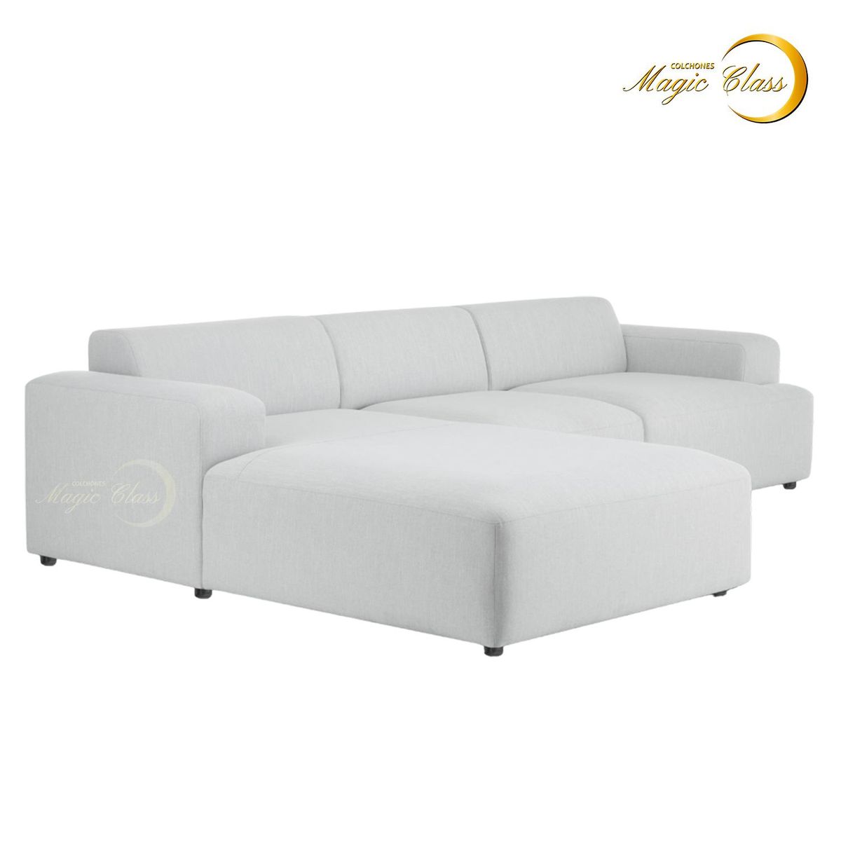 MAGIC CLASS - SALA MODERNA MONTEREAL ECOCUERO BLANCA