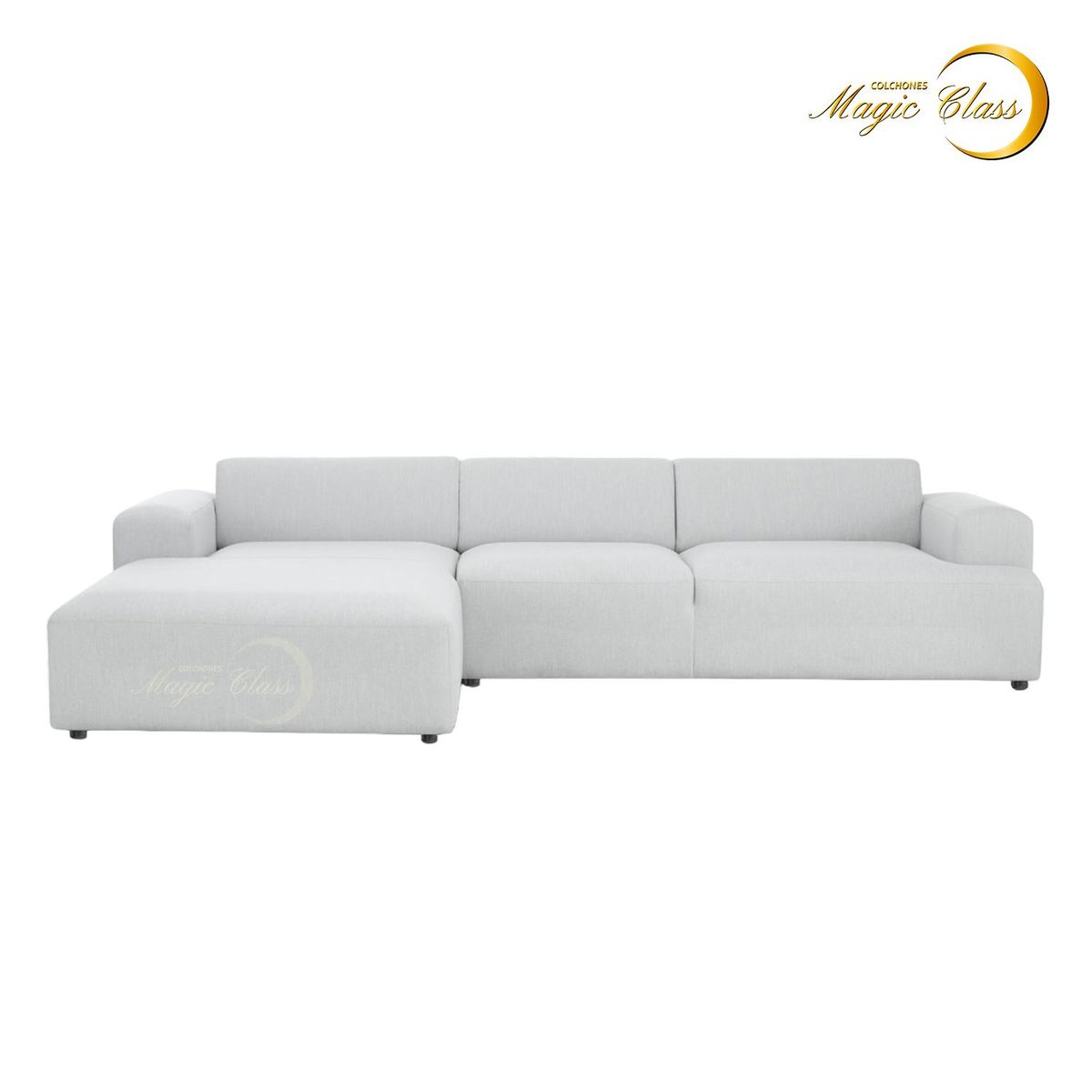 MAGIC CLASS - SALA MODERNA MONTEREAL ECOCUERO BLANCA