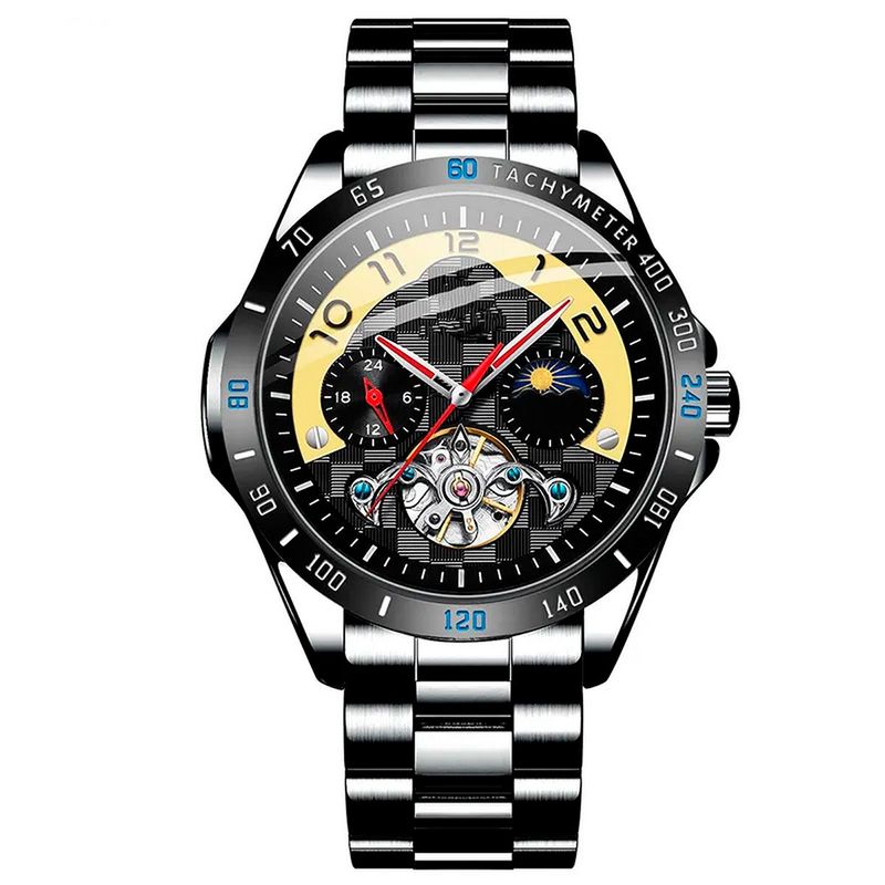 GFORCE - Reloj G-force At855b Automatico Sole Mio Acero  Estuche_.