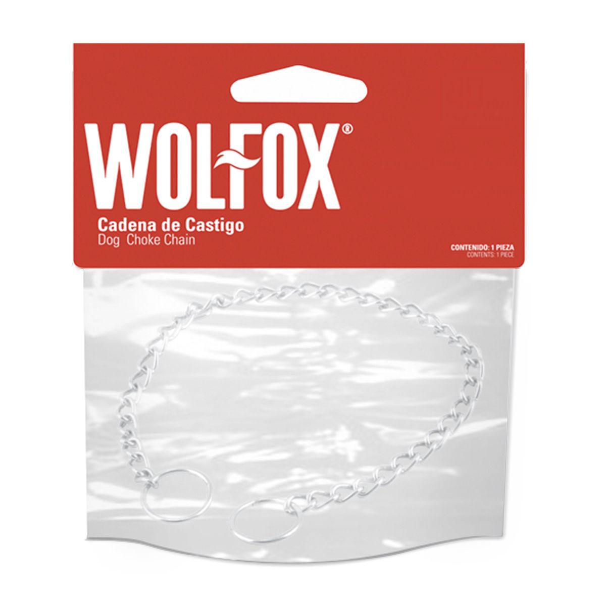 WOLFOX - Cadena De Castigo De 65 Cm Para Perros Wolfox Acero Cromado