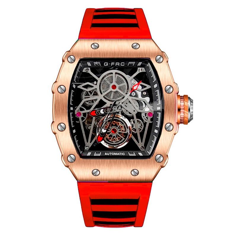 GFORCE - Reloj G-force At895 Automatico Abierto Goma Sport  Estuche