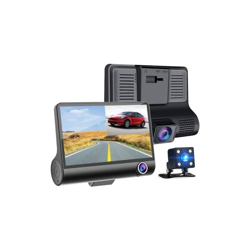 VALMY - Camara para carro dvr 3 en 1 full hd 1080p 3 camar