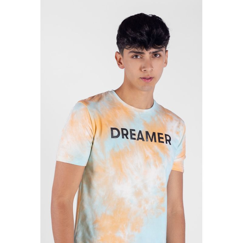 DREAMER - Camiseta Tie Dye Manga Corta Para Hombre