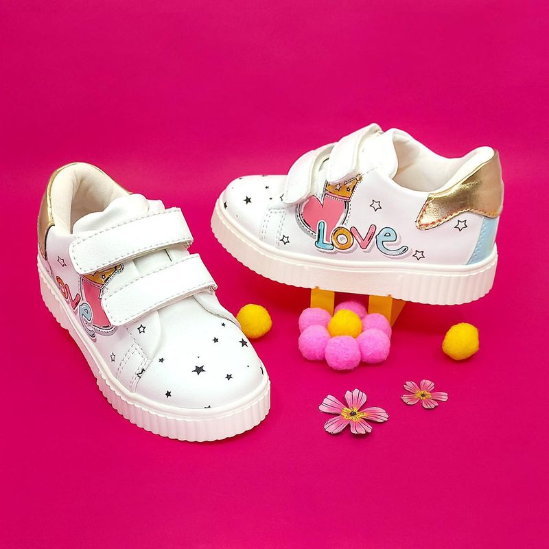 PAPOS - Tenis Casuales Milano Magic  - Zapatillas NIñas PAPOS - Crema