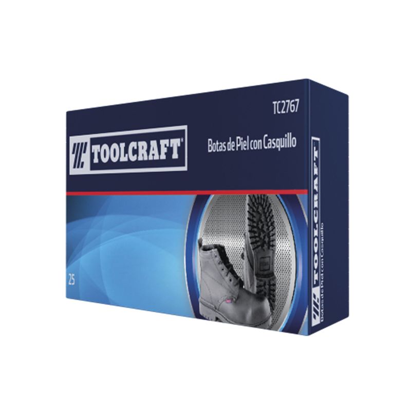 TOOLCRAFT - Botas De Piel Casquillo Metálico Talla 38 Toolcraft Negras
