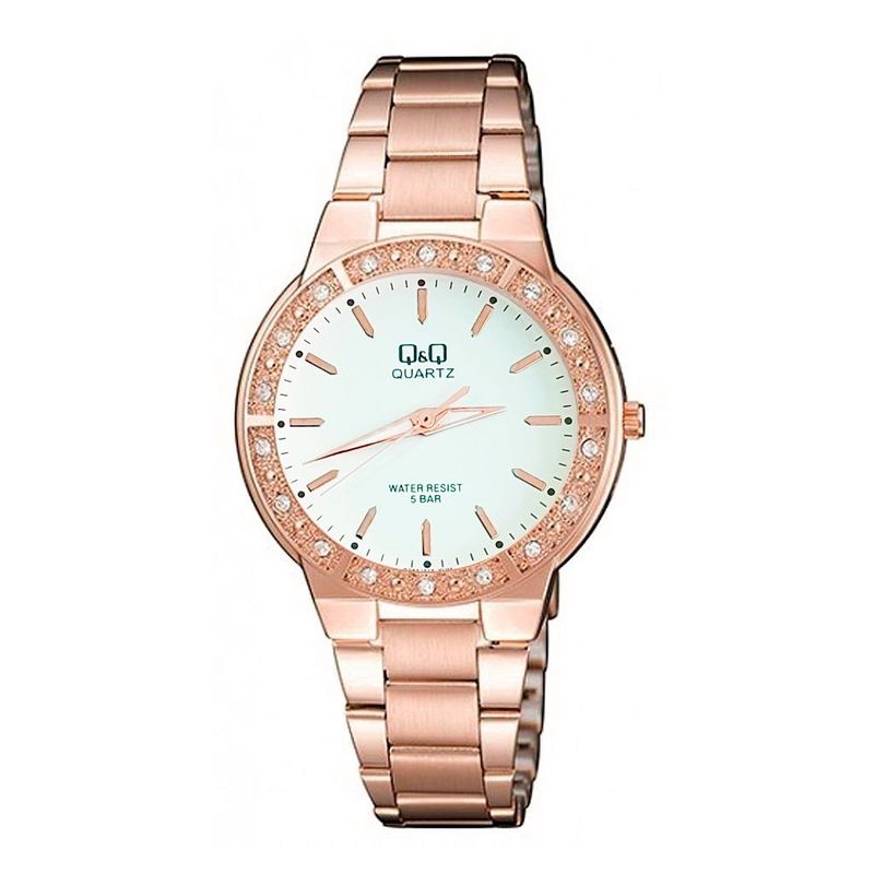 Q&Q - Reloj Qyq Q985j010 Elegante Star Diamond Mujer estuche_.