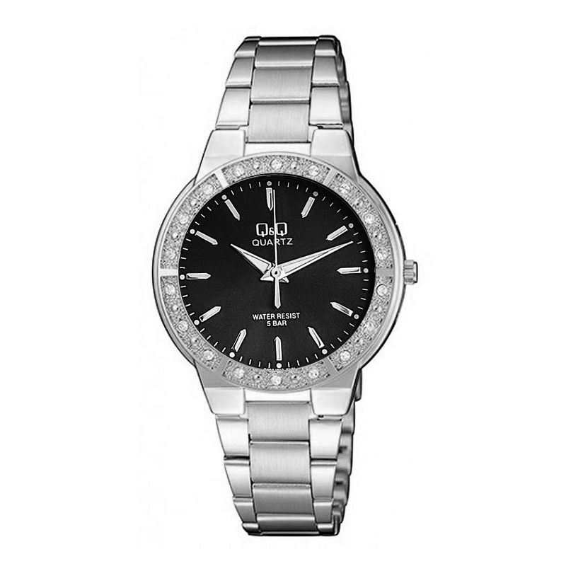 Q&Q - Reloj Qyq Q985j010 Elegante Star Diamond Mujer estuche_.