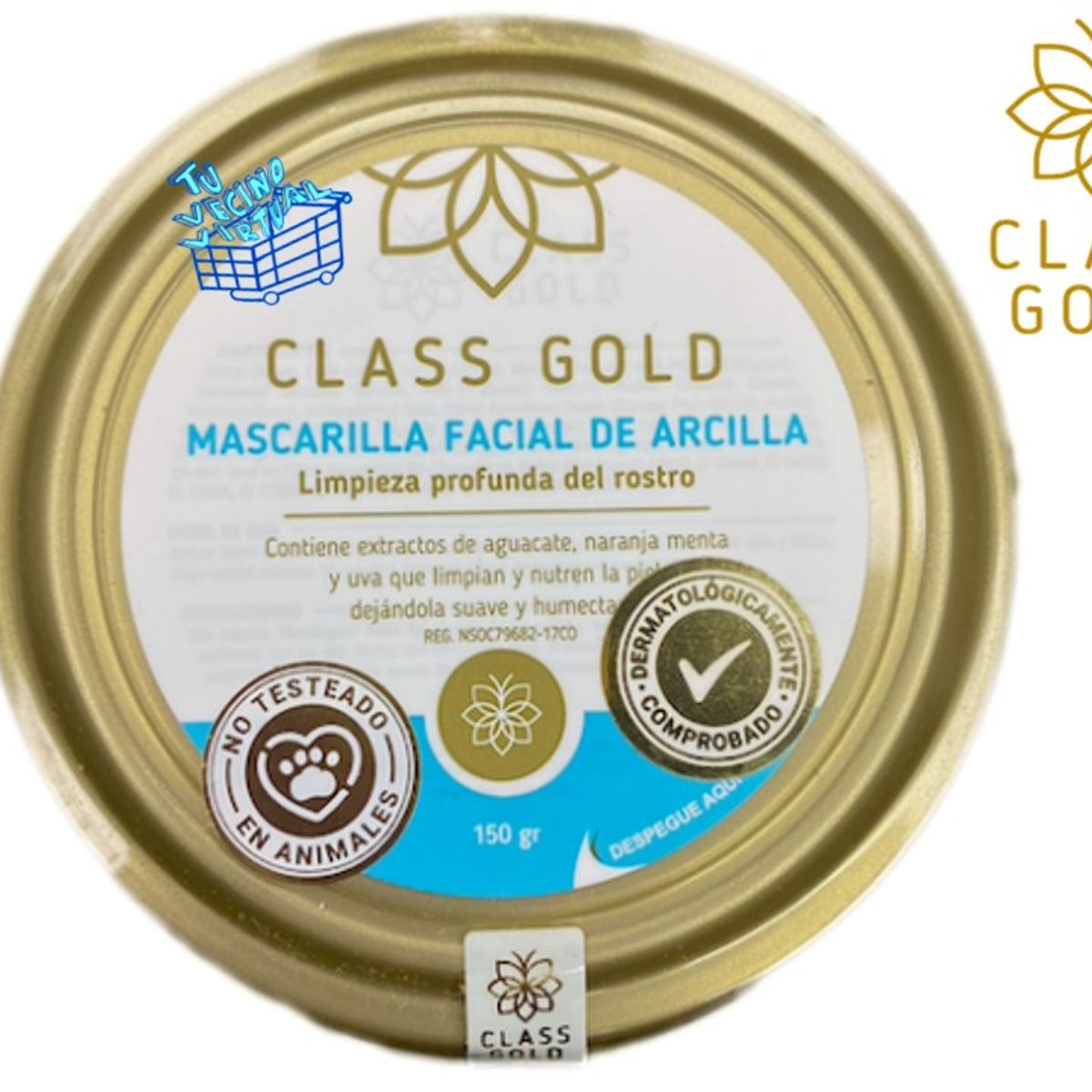 CLASS GOLD - Masacarilla Facial class gold 150g