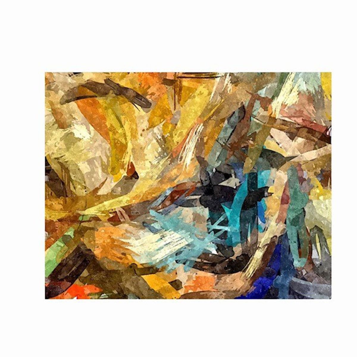 EKONOMODO COLOMBIA - Cuadro Mdf Gold Paint-In 70X50X5