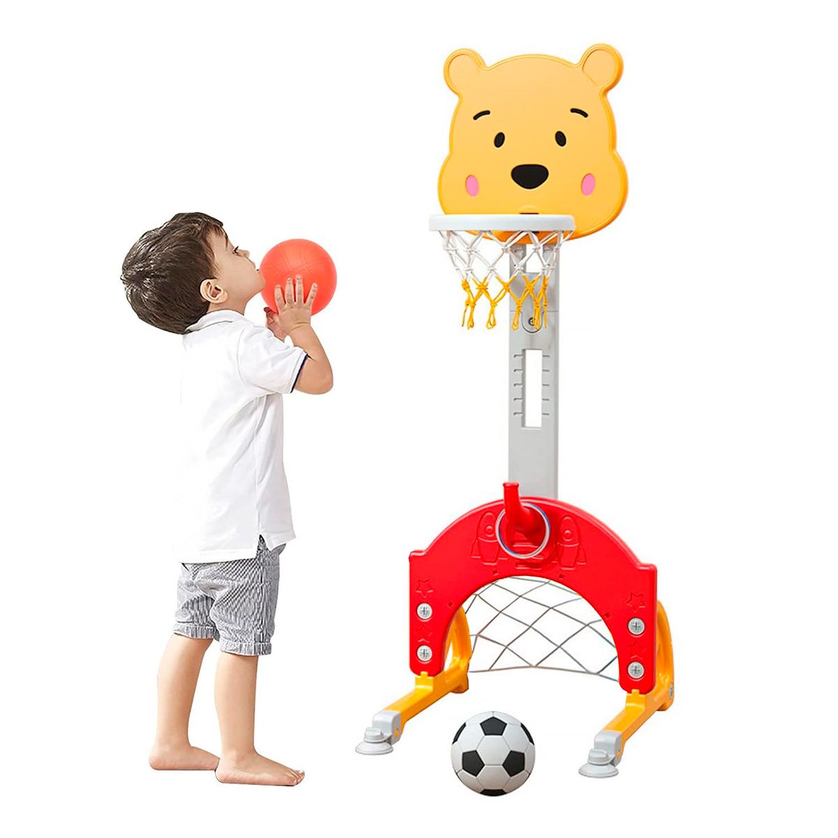 ENFANTASY - Cancha Baloncesto Fútbol Basketball Niños Bebés 3 En 1_.