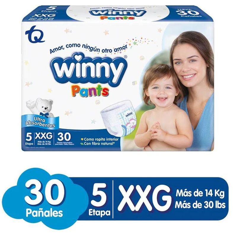 WINNY - Pañal Winny Ultratrim Sec Etapa 5 x 30 Und