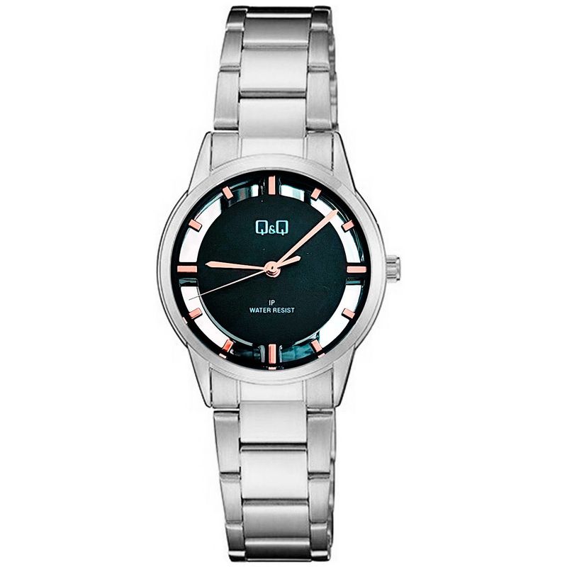Q&Q - Reloj Qq Qyq Acero Qz33j801 Corazon Abierto estuche