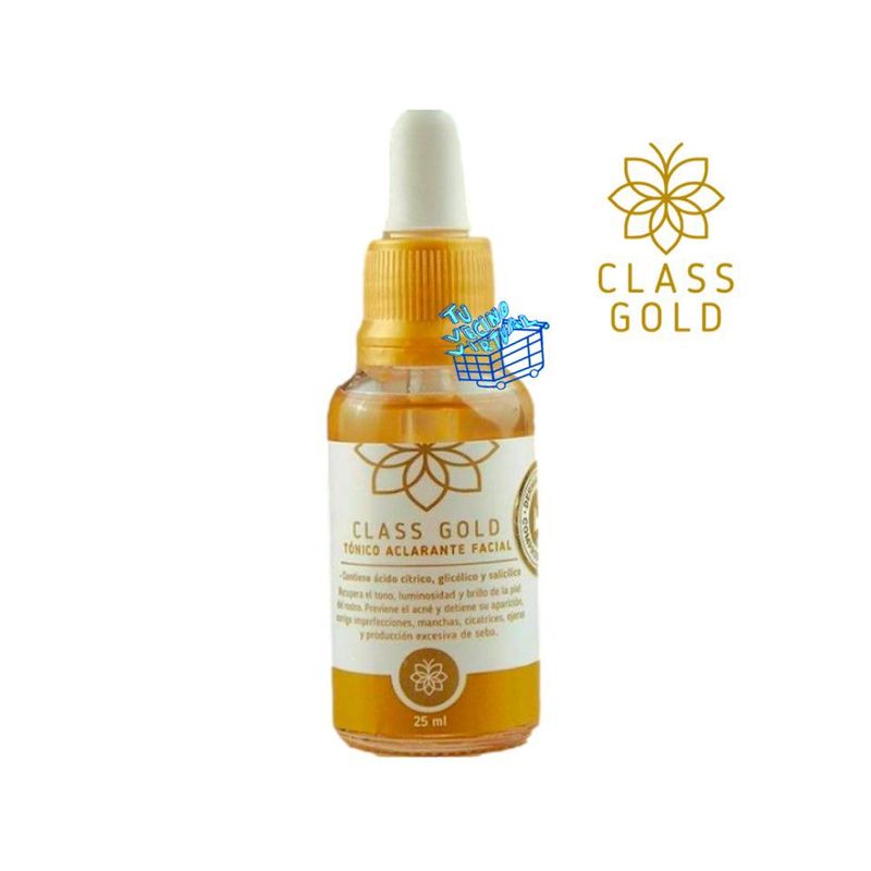 CLASS GOLD - Tonico Aclarante Facial Class gold 25 mL