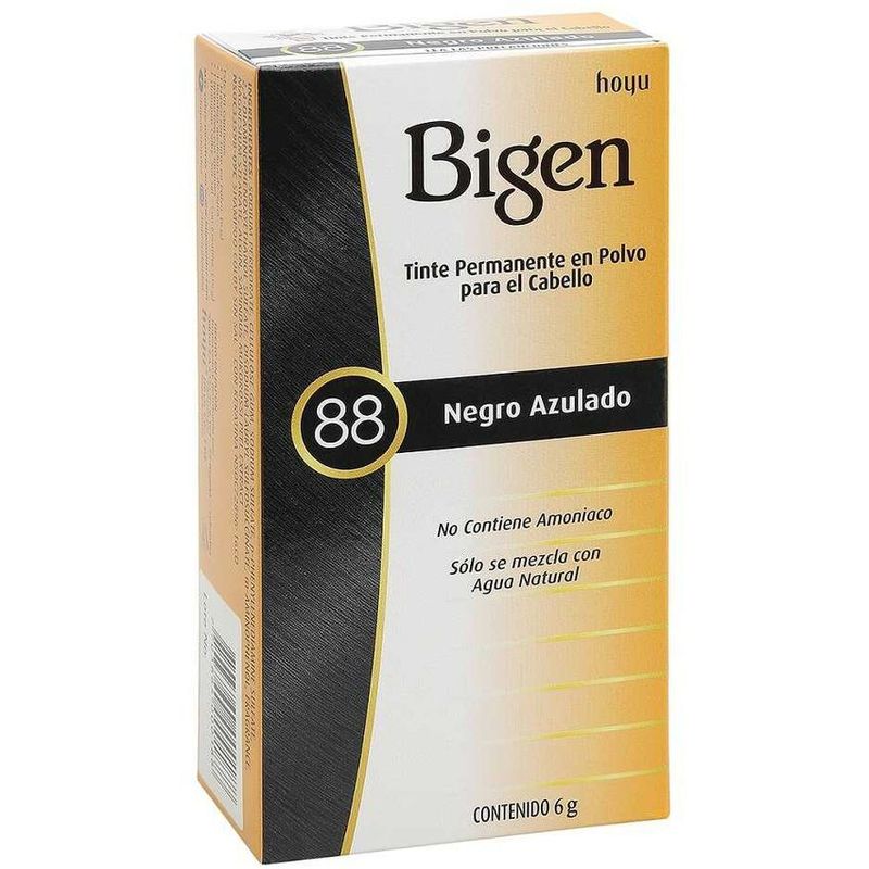 BIGEN - Tinte Permanente Para Cabello Bigen Negro Azulado 88