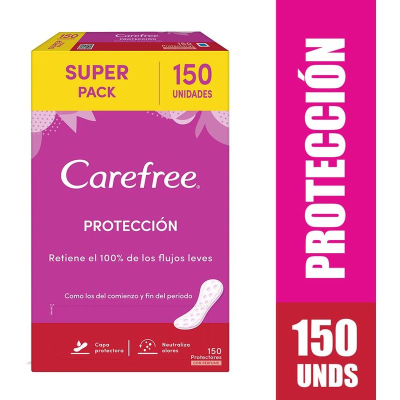 CAREFREE - Protectores CAREFREE Protección SUPER PACK x 150 Und