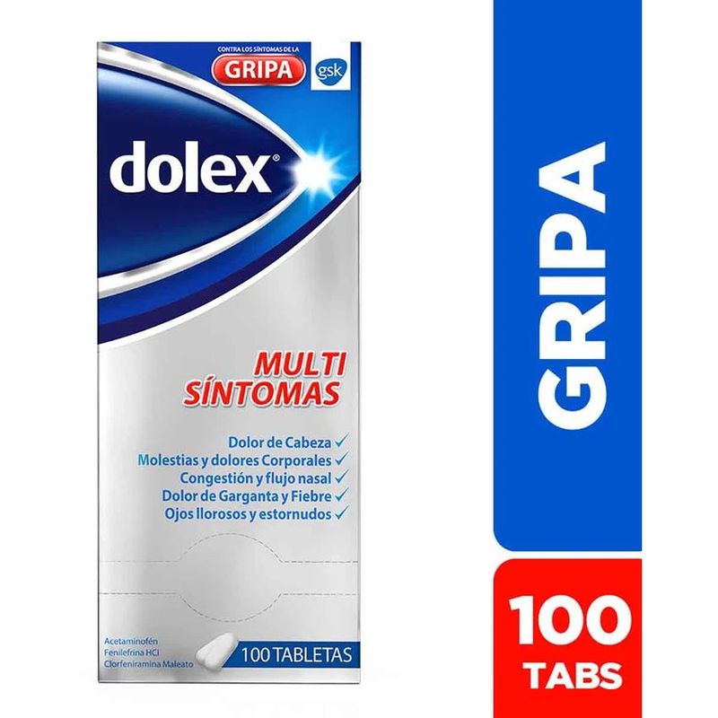 DOLEX - Dolex Gripa Multi Síntomas x 100 Tabletas