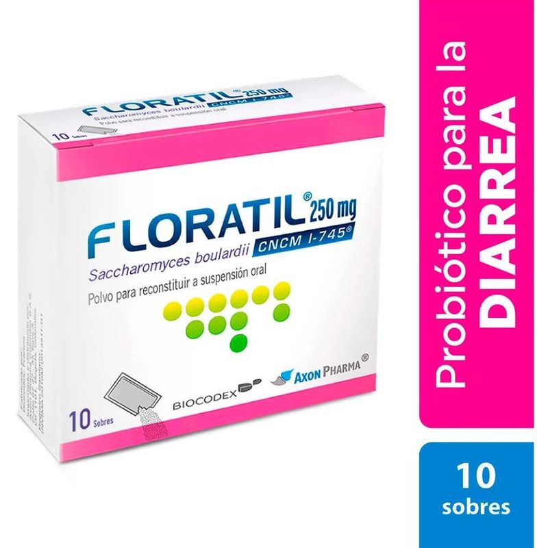 AXON PHARMA - Floratil Probiotico Para La Diarrea x 10 Sobres