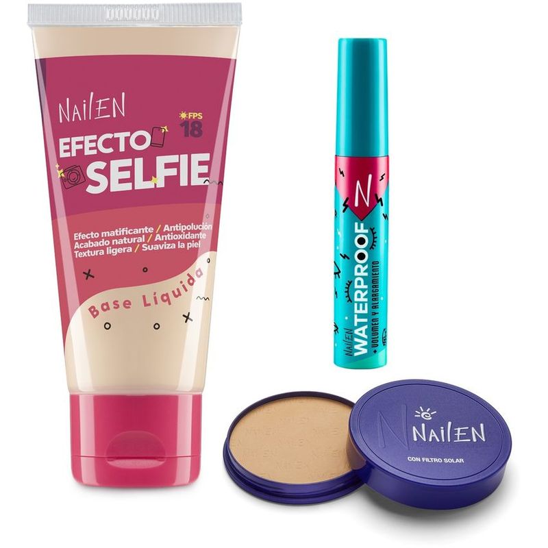 NAILEN - Set De Maquillaje Facial Nailen X 3 Und