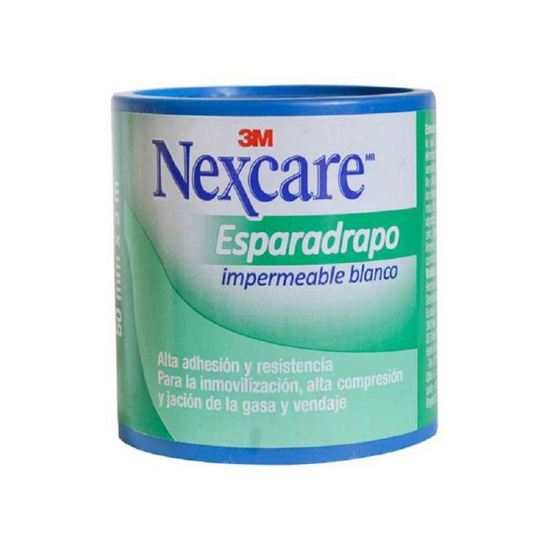 NEXCARE - Esparadrapo Impermeable Nexcare Tela Blanco 2x3 Yardas x 1 und