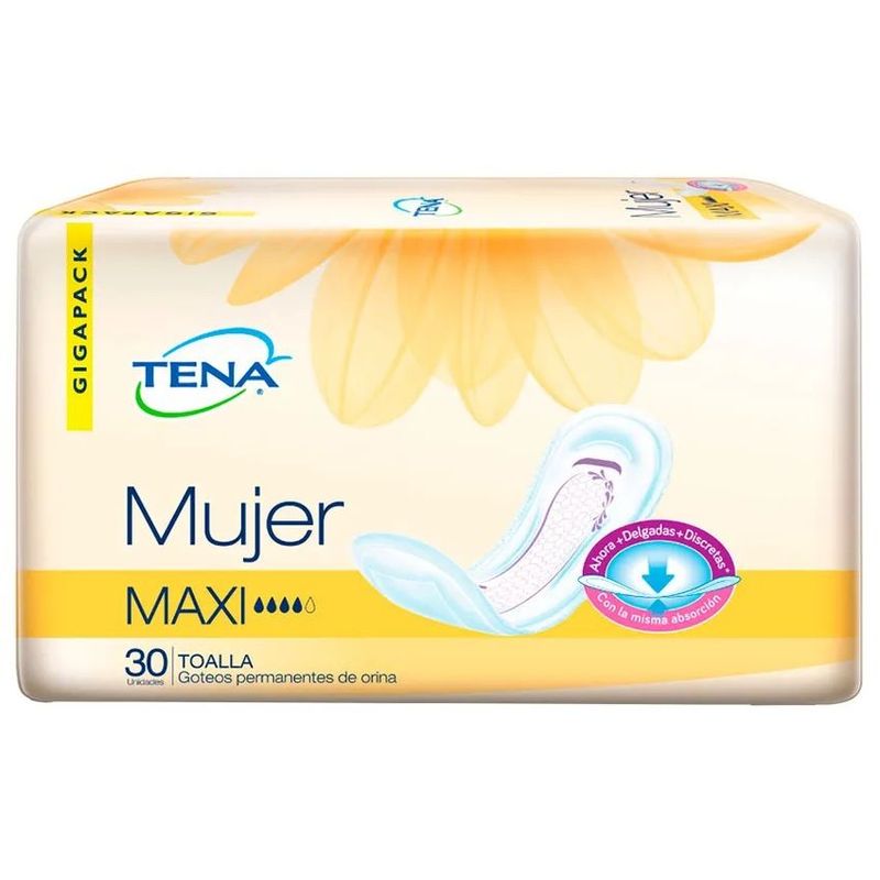 TENA - Toallas Tena Mujer Maxi X 30 Und