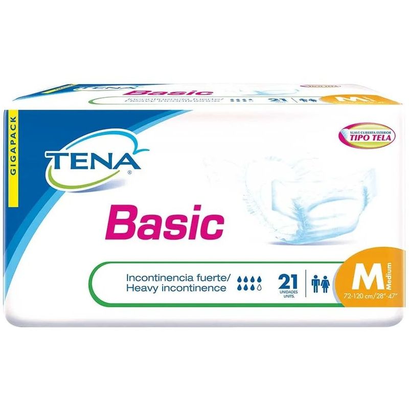 TENA - Panal Tena Slip Clasic Medio Paquete 21 Unidades