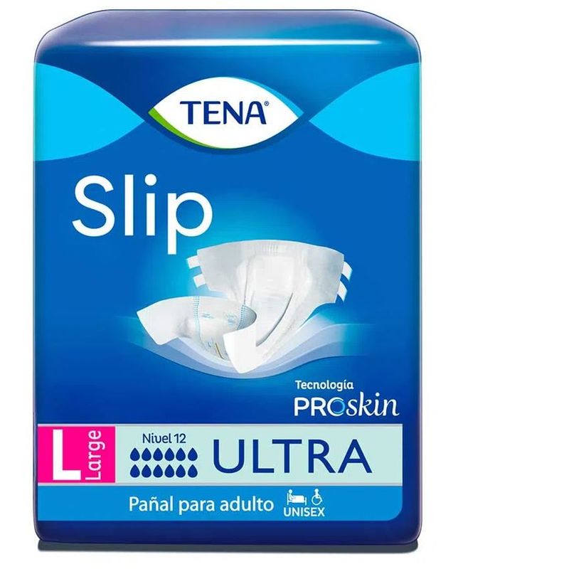 TENA - Panal Tena Slip Ultra L Paquete 9 Unidades
