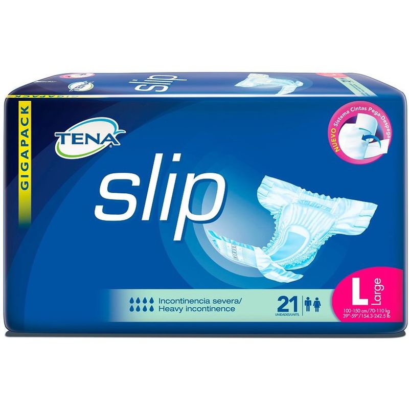 TENA - Panal Tena Slip Ultra L Paquete 21 Unidades