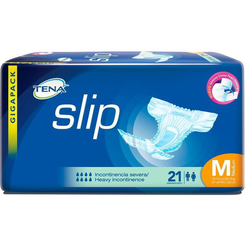 TENA - Panal Tena Slip Ultra M Paquete 21 Unidades