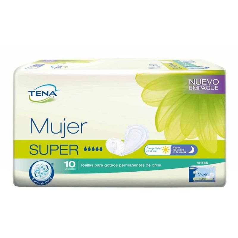 TENA - Toallas Tena Mujer Super x 10 Und