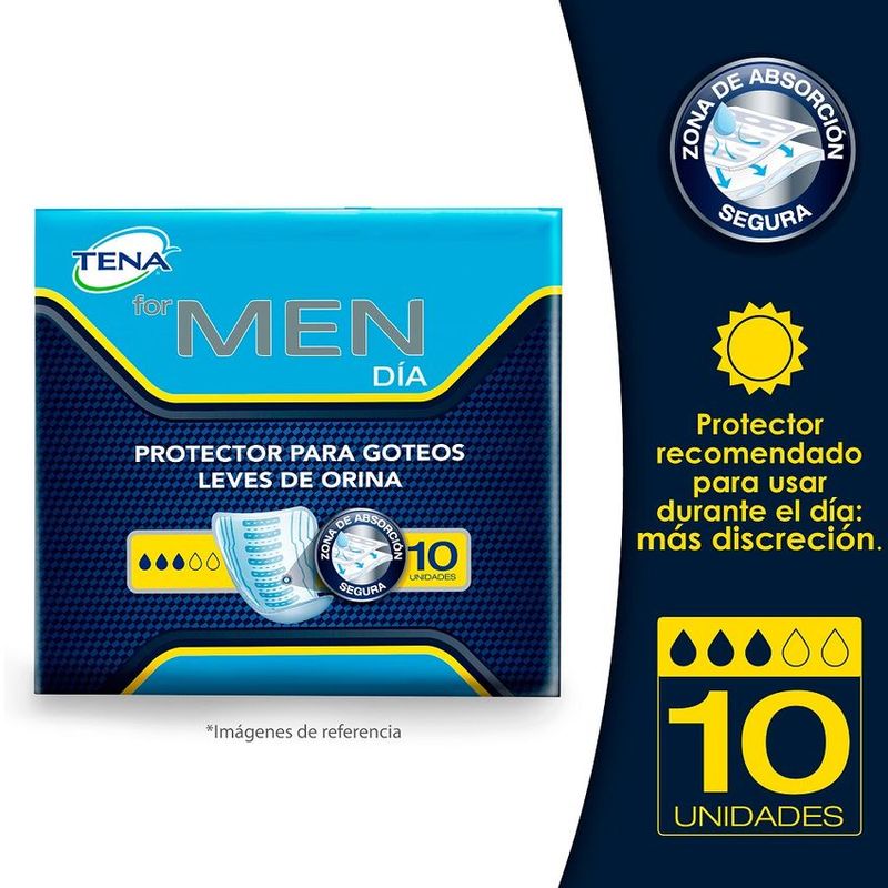 TENA - Protector Tena Formen Medio Paquete 10 Unidades